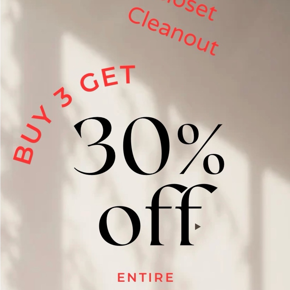 Buy 3 Get 30% Off Promotion
